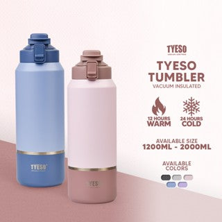 Tyeso Vacuum Insulated Tumbler Sports Water Bottle Hot & Cold Dual Use Stylish Color Design - Tyeso Philippines